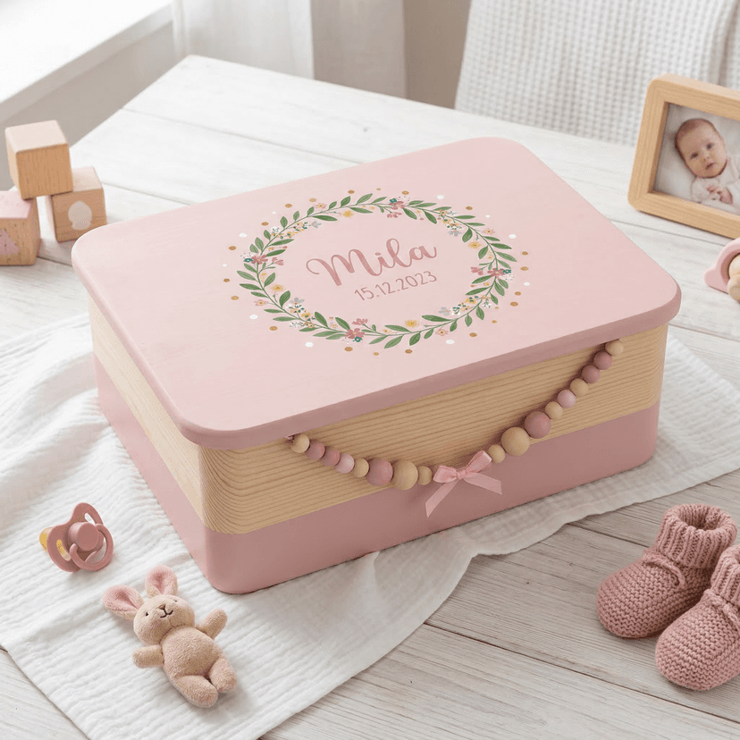 Blätterkranz mit Punkten