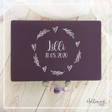 Blätterzweige mit Herzen