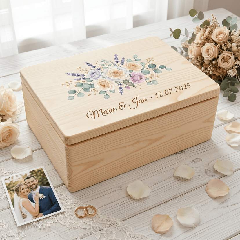 Hochzeit Watercolor Edition – Aquarell-Blumen mit Eukalyptus